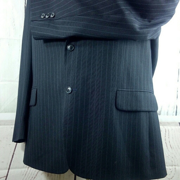 David Taylor Dark Blue Suit Blazer Jacket 48R - Picture 2 of 8